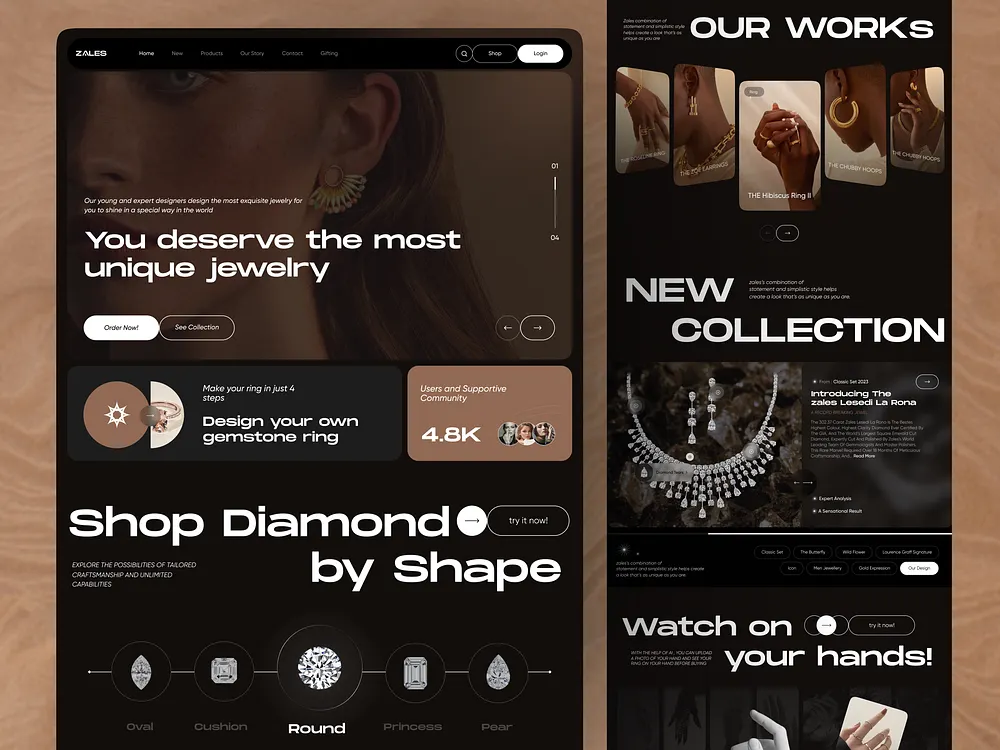 Browse thousands of Jewelry Landing Page images for design inspiration ...