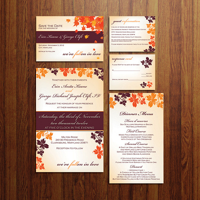 Wedding Invitations design graphic design invitation menu savethedate wedding