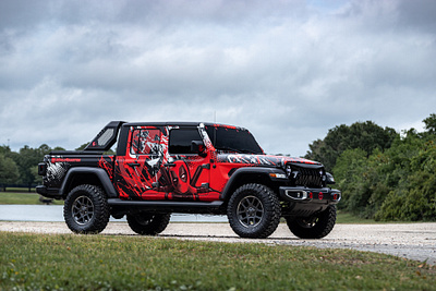 "Deadpool" Wrap deadpool design graphic design jeep vehiclewrap