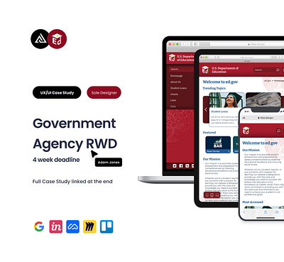 Government Agency Responsive Web Redesign Case Study branding case study design figma responsive design responsive redesign ui user experience user interface user research ux uxui web design