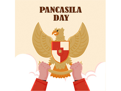 Pancasila Day Illustration celebration day event garuda governance greeting holiday illustration indonesia pancasila poltics vector