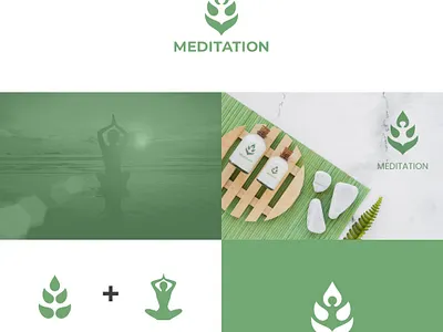 Meditation Logo brand brand design branding company design graphic graphic design health icon illustration life logo logo design lotus span and beauty spiritual symbol vector yoga