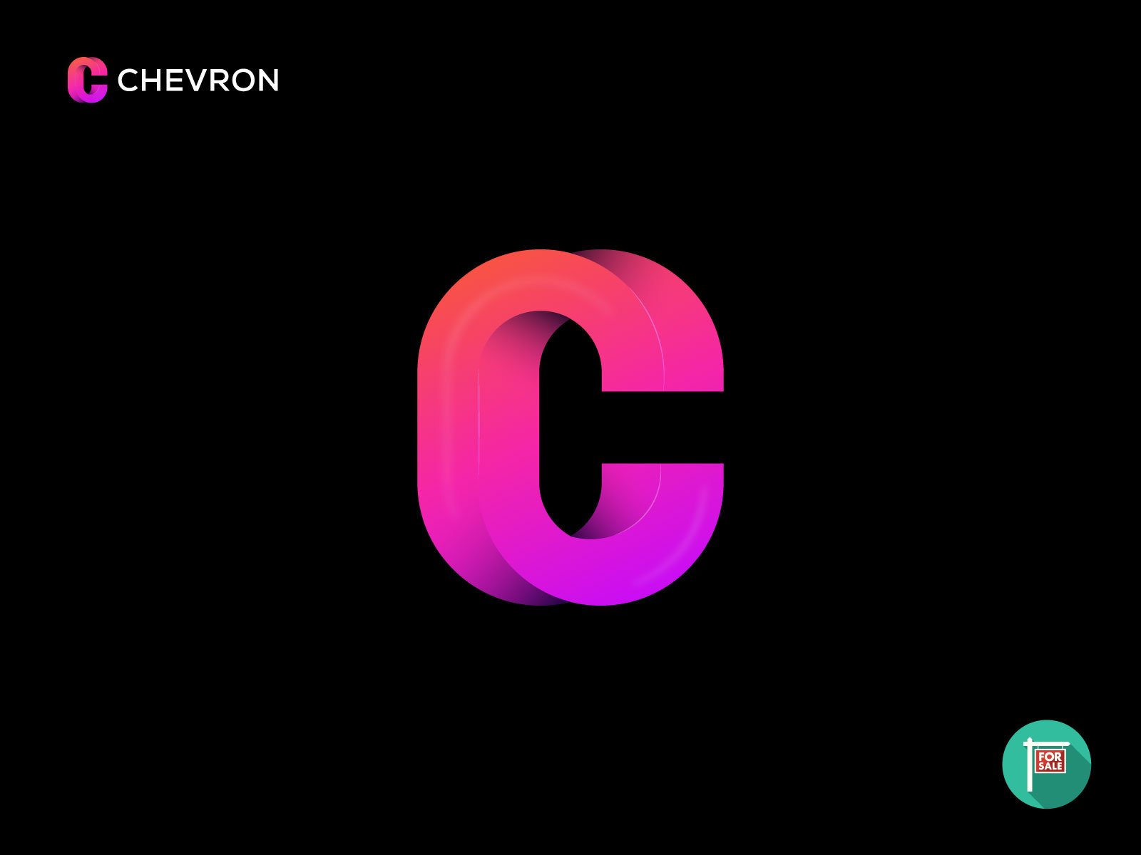 Example of Custom 3D Gradient Logo Creation