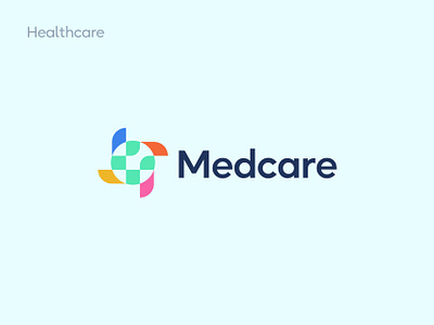 Medcare logo, Healthcare Logo Design by Md Mishad Mahamud | Mishad Logo ...