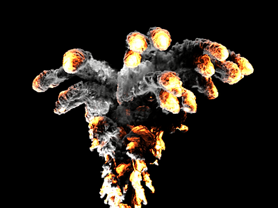 Smoke Simulation 2krendering 4k clouds cloudy smoke compositing explosion fire simualitons fluid fluiddynamics gas simulaitons houdini pyro rendering sim simulation smoke vfx visual effects volumes water simulations