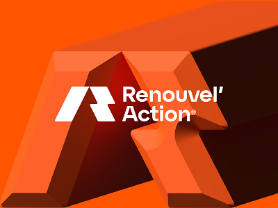 Renouvel'Action: Logo Design for an Environment Consultant Firm 3d brand identity branding canada energy environment flat home renovation illustration iot letter a logo logo design logo designer minimalist power startup logo tech technology visual identity