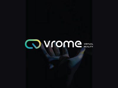 vrome virtual reality logo abstract brand branding creative design dynamic headset identity logo design logo design concept logomaker logotype mark minimalist modern symbol v virtual reality vr vr box