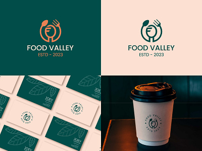 Food Valley - Logo Design brand identity branding coffee creative logo custom logo fast food food graphic design letter logo logo pizza restaurant