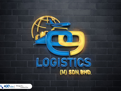 E9 Logistics Logo with Outputs graphic design logo
