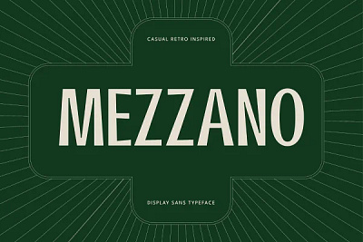 Mezzano font 3d animation app branding design font graphic design illustration illustrator logo motion graphics typography ui ux vector web