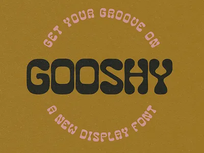 Gooshy font app branding design font graphic design illustration logo ui ux vector