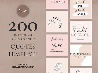 Instagram Quote Content Templates canva design canva template design instagram instagram post instagram stories instagram template ui