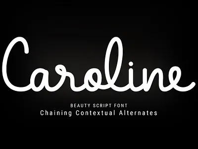 Caroline font app branding design font graphic design illustration logo ui ux vector