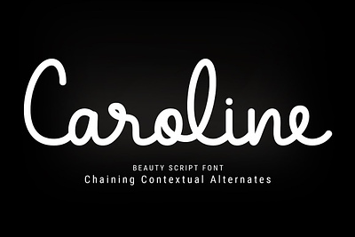 Caroline font app branding design font graphic design illustration logo ui ux vector