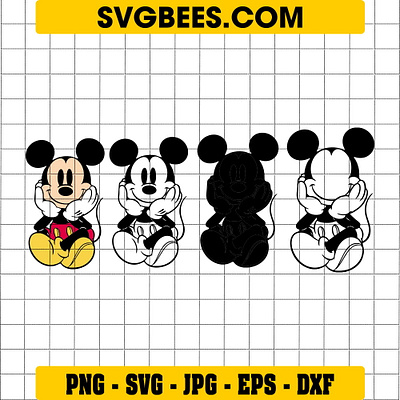 Mickey Mouse Outline SVG mickey mouse outline svg svgbees