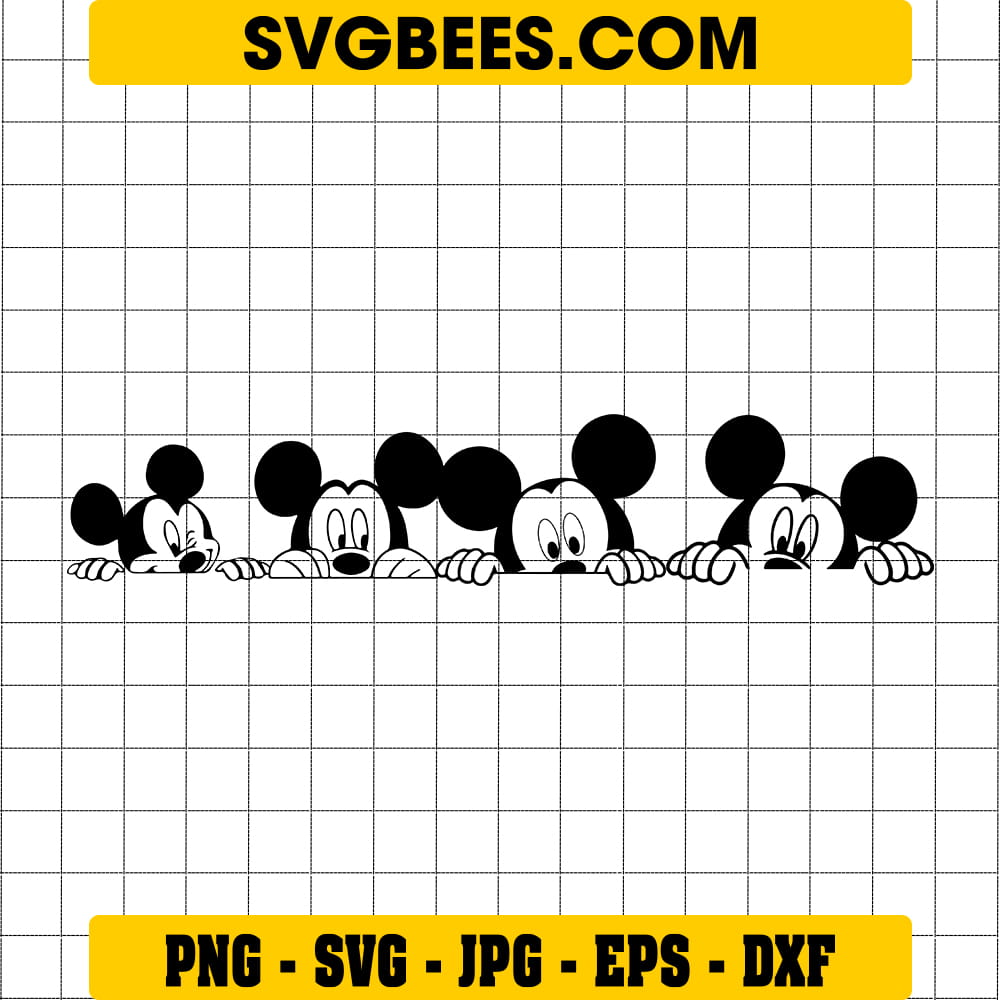 Mickey Peeking SVG - Mickey Mouse SVG - Disney SVG