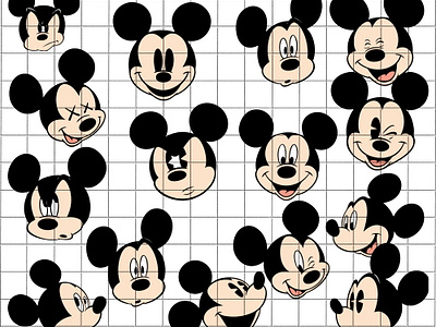 Mickey Mouse Face Svg designs, themes, templates and downloadable ...