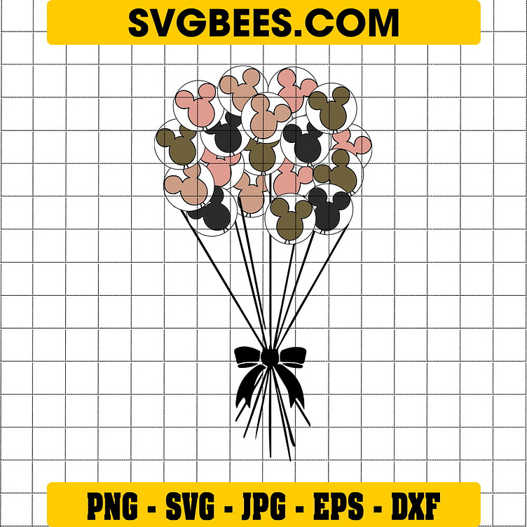 Mickey Mouse Balloon SVG by SVGbees: SVG Files for Cricut - Get Premium ...