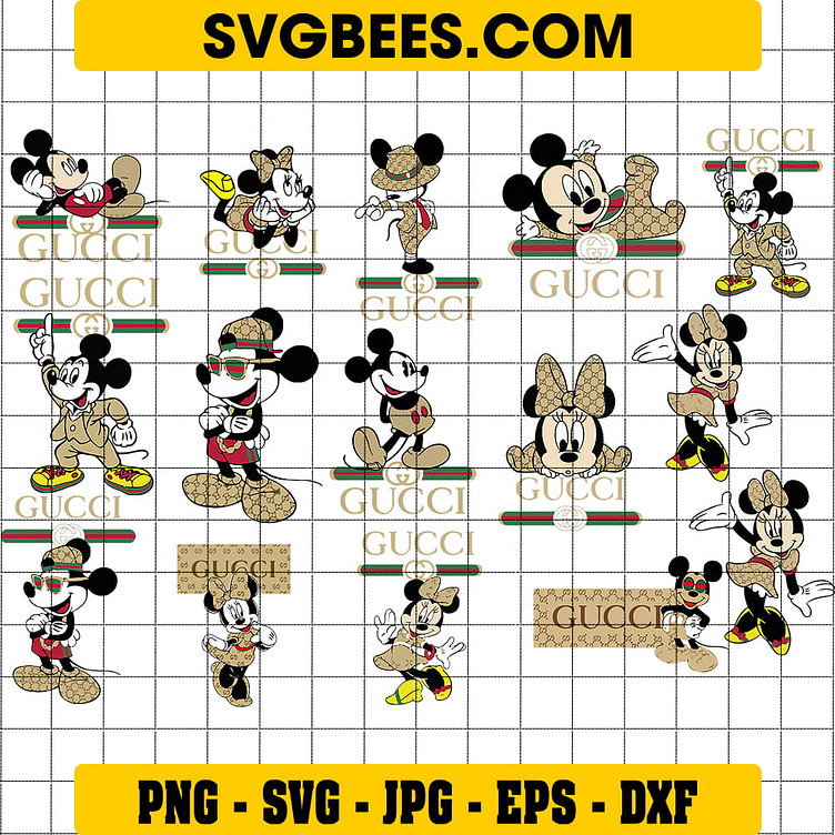 Gucci Mickey Mouse SVG by SVGbees: SVG Files for Cricut - Get Premium ...