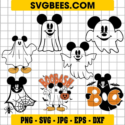 Mickey Mouse Ghost SVG mickey mouse ghost svg svgbees