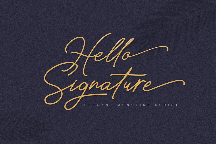 Hello Signature font by arif rachman on Dribbble