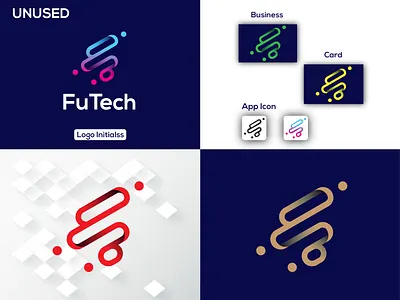 FuTech - Logo Design, F letter Tech Logo (Unused ) app icon best logo brand identity branding f letter f letter logo f logo f tech logo graphic design icon design logo logo design minimalist logo modern logo tech logo vect plus vectplus