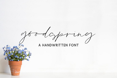 Goodspring font app branding design font graphic design illustration logo ui ux vector