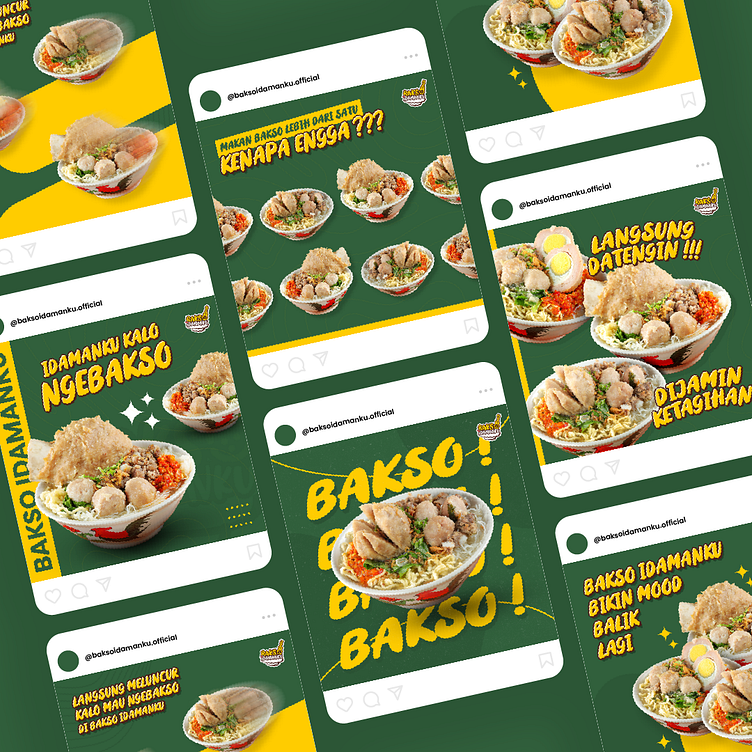 Bakso Idamanku Social Media Design By Muhammad Wildan On Dribbble