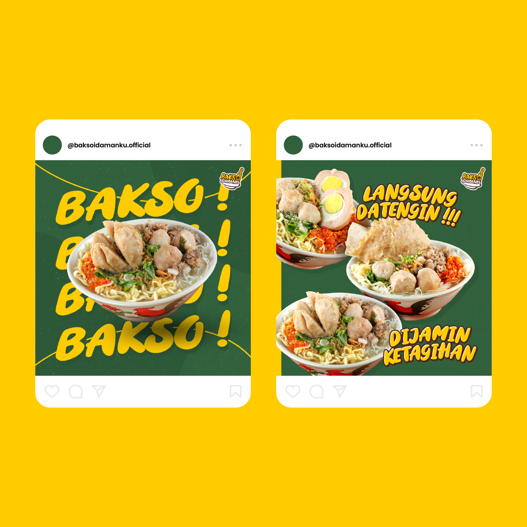 Bakso Idamanku Social Media Design By Muhammad Wildan On Dribbble