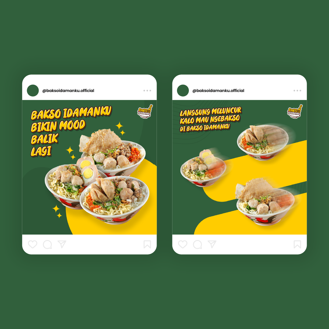 Bakso Idamanku Social Media Design By Muhammad Wildan On Dribbble