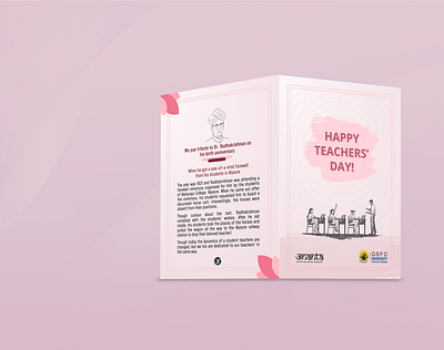 Teachers' Day Card Design branding card design graphic design logo mockup teachers day