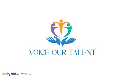 Voice Our Talent Logo with Outputs graphic design logo