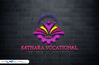 Sathara Vocational Technical College - Logo With Outputs graphic design logo