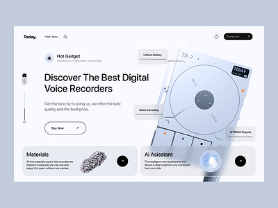 Unique Gadgets Store Website by Fabmetry on Dribbble