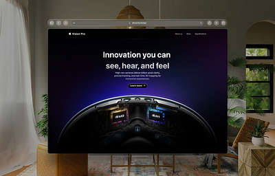 Spatial UI - Apple Vision Pro UI apple apple vision pro product design spatial ui ui vietnam web design