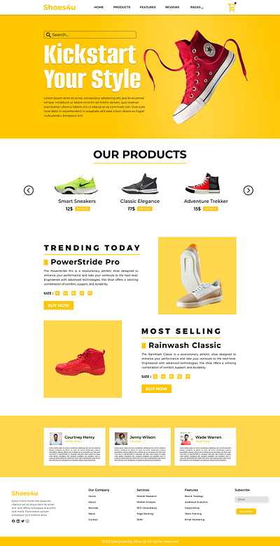 Shoe Selling Website UI Design branding graphic design landing page ui ui design uiux ux website design