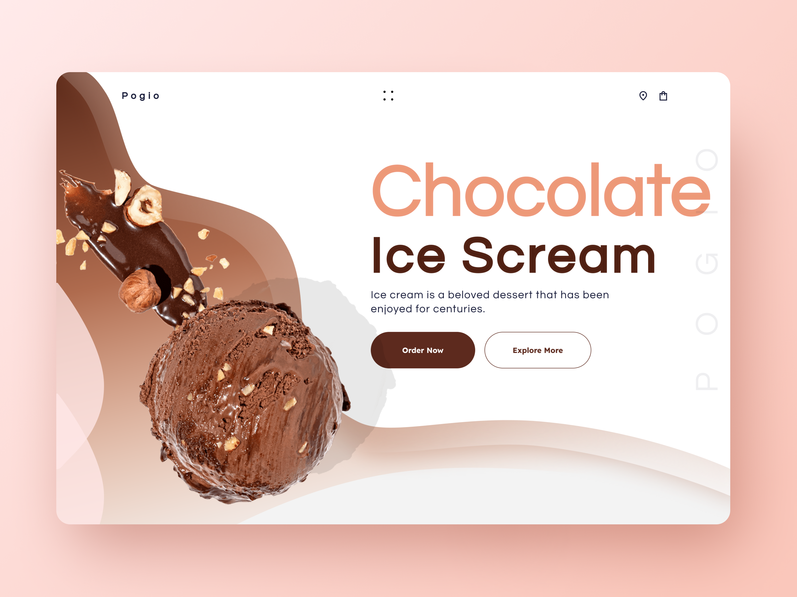 Example of Creative Ice Cream Website Design 