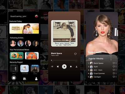 Music App UI Design app design design aoo music music app music app design ui ux