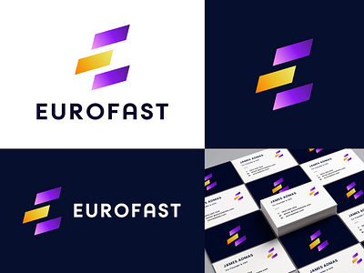 EUROFAST 'E' Letter Modern Logo Design (Unused logo) a b c d e f g h i j k l m n abstract logo app logo brand identity guidelines branding colorful logo creative logo dribbble shot top e letter logo f letter logo gradient logo illustration logo logo concept logo designer logo mark modern logo unique logo vector website logo