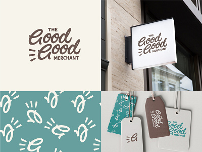 The Good Good Merchant brand identity branding customdesign design handdrawn illustration lettering logo logotype retail typography wordmarks