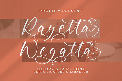 Rayetta Wegatta - Luxury Script Font illustration