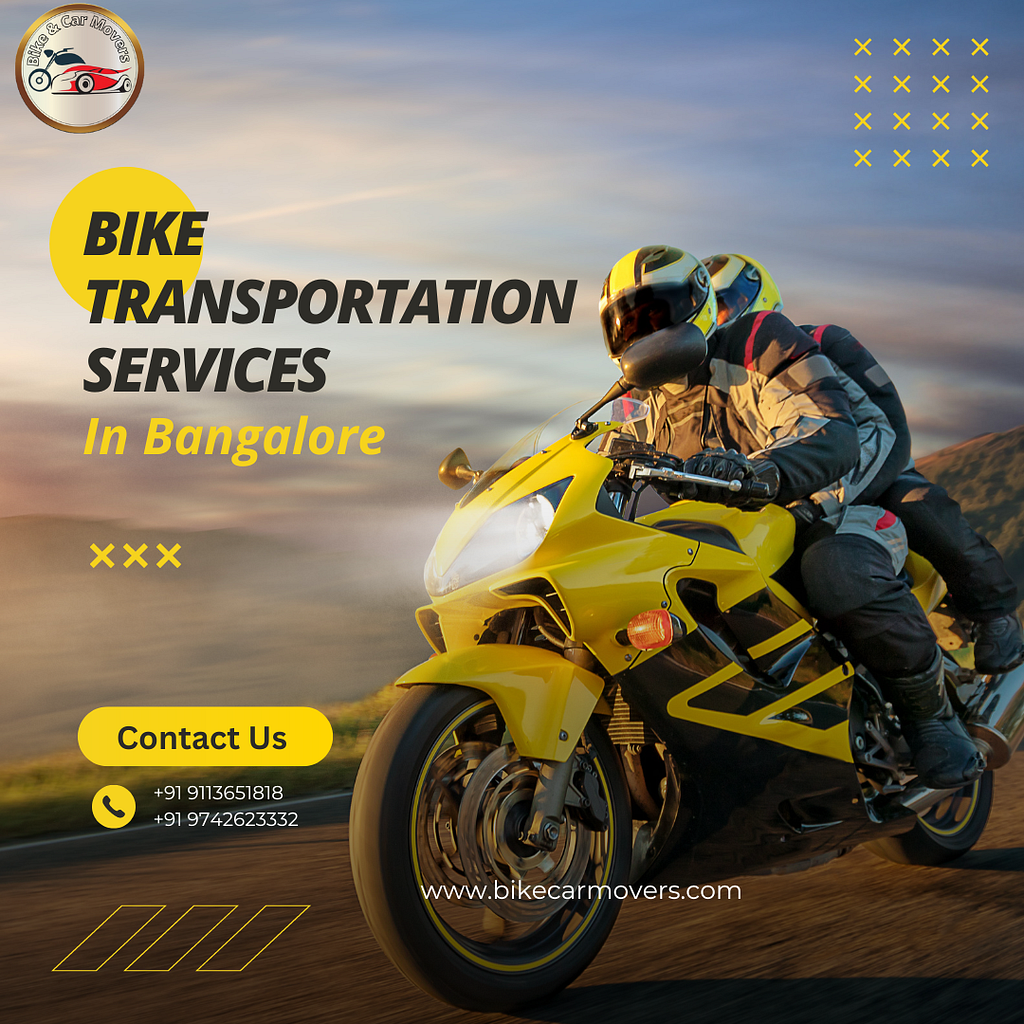 Bike Transportation Services in Bangalore by Bike Car Movers on Dribbble