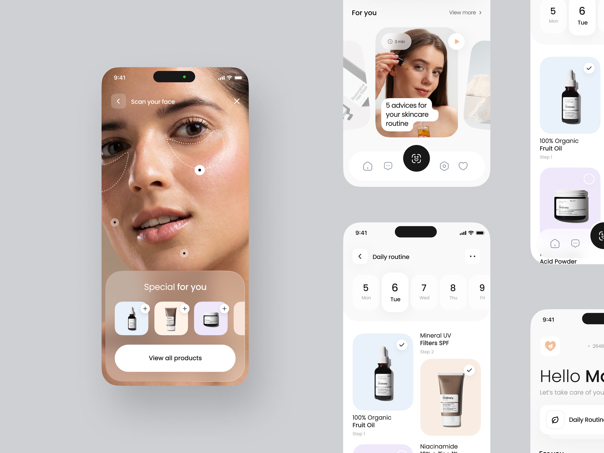 Skin Care App design by Awsmd on Dribbble