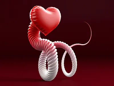 Love Sign 3d 3dabstract 3dart 3ddesign 3dillustration 3dmodeling abstract art branding cinema4d design icon illustration logo redshift ui vector web