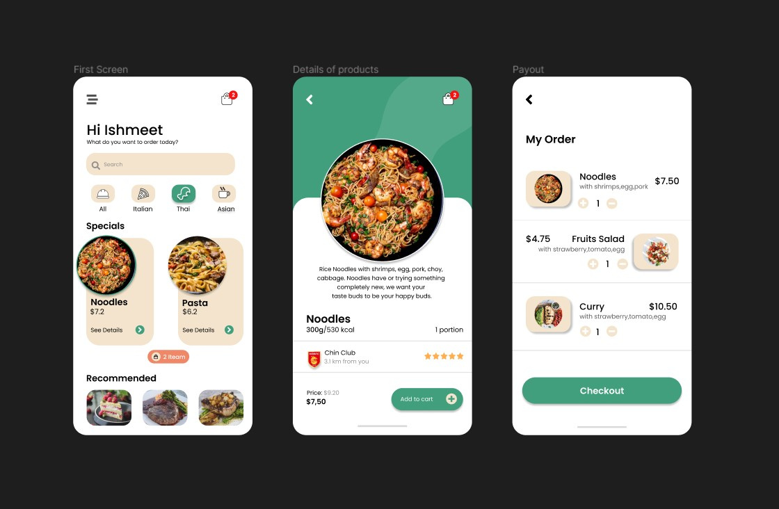 Foody App By Night King On Dribbble