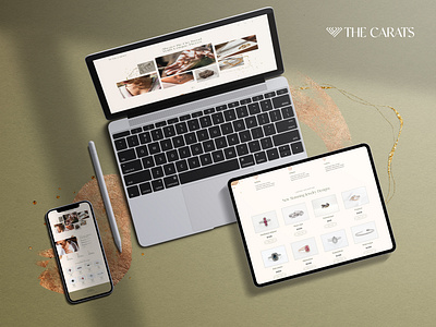 The Carats - JEWELRY - Website landing page ui website