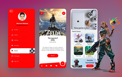 Gaming App branding ui