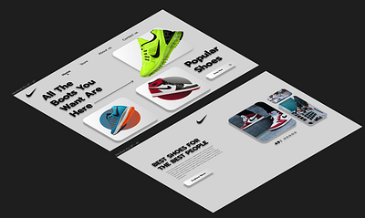 Shoe Landing Page Design ui ux
