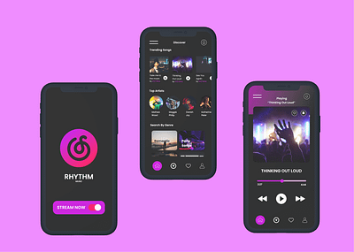 UI Design- Music App design figma mobile app ui ui design uiux ux uxui