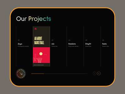 Projects page ui ux webdesign